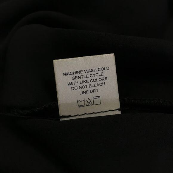 Krisa Cami Slip Dress M Spaghetti Strap Shift Sleeveless Mini Layering Black USA - Picture 5 of 5